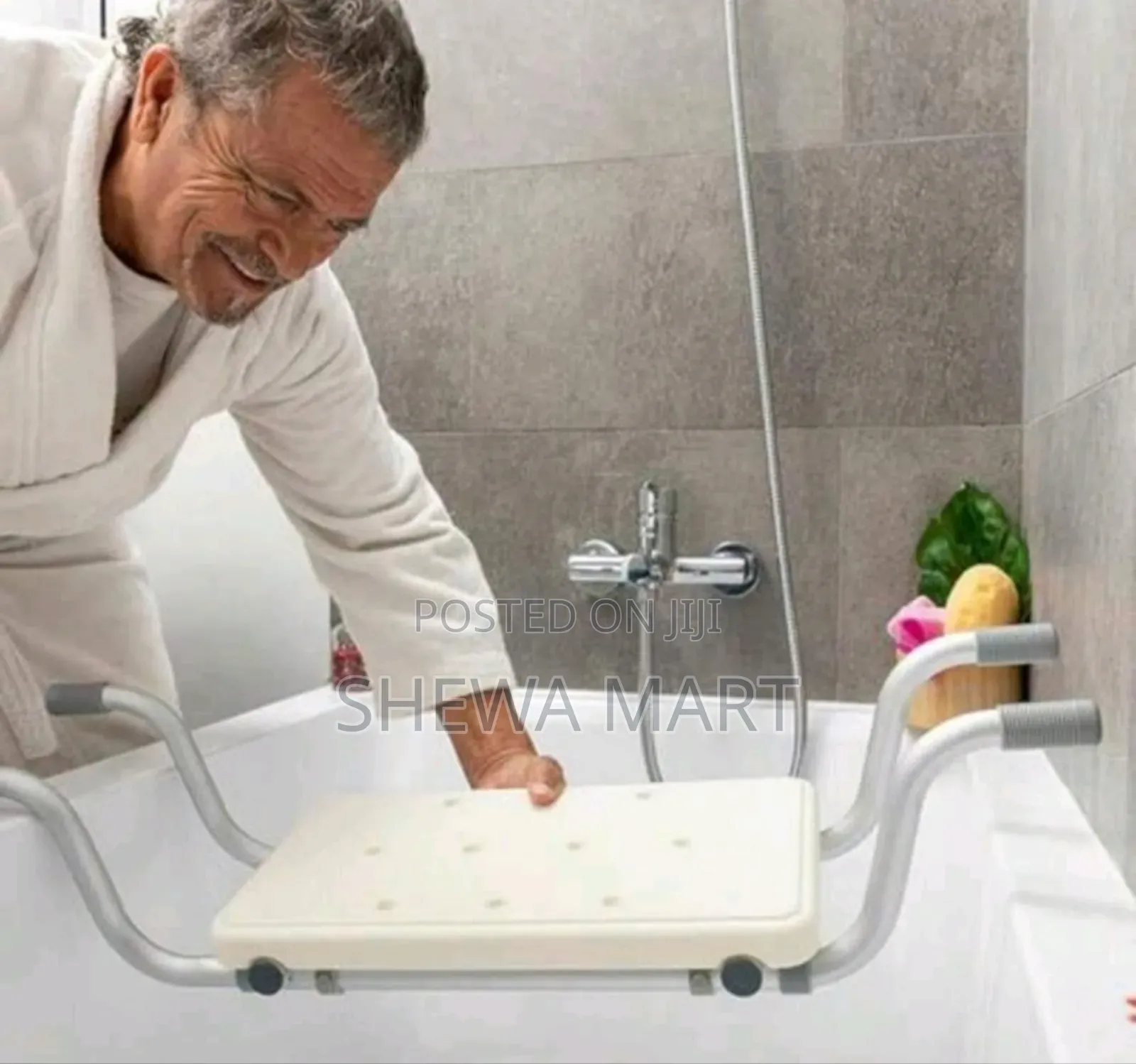 Non-Slip Bath Chair Adjustable Chair Elderly, Disabled Pregnancy Medic