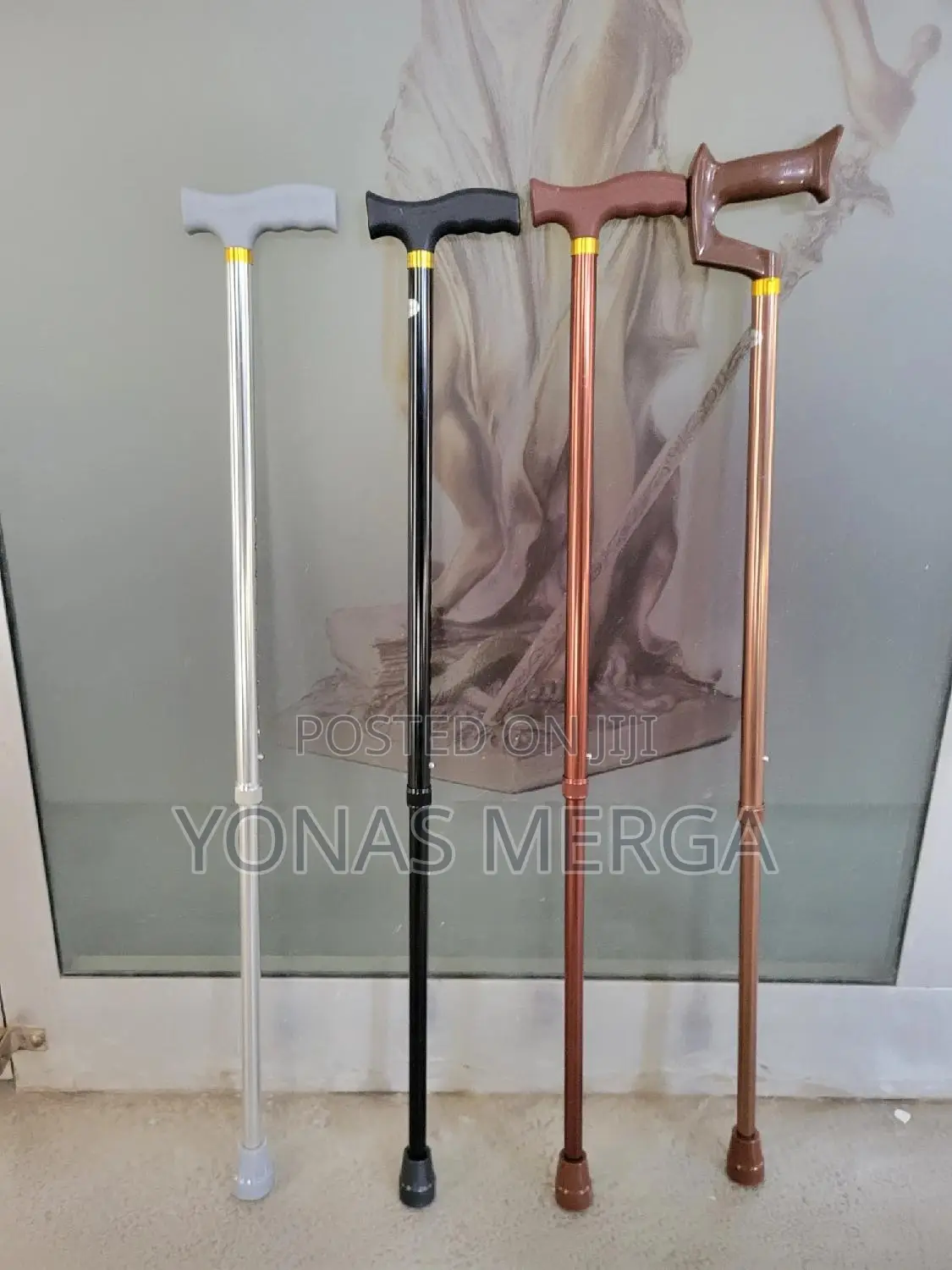 Cane//Durable Ladies Mens Adjustable Walking Stick Cane - 23" - 38.5"