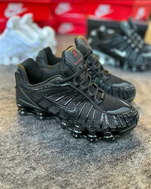 Photo - Black Nike Shox Tl New Stylish Sneakers