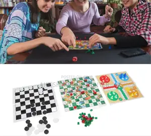 2in1 Game Board 2በ1 ጨዋታ Ludo + Snakes Ladders Game
