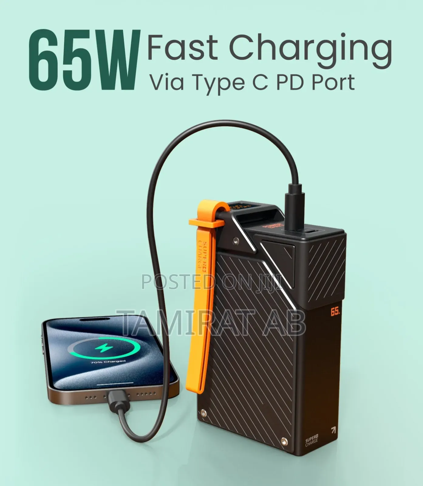 Yesido 20000mah Portable 65w Fast Charging Powerbank Smartphone/Laptop