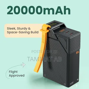 Yesido 20000mah Portable 65w Fast Charging Powerbank Smartphone/Laptop