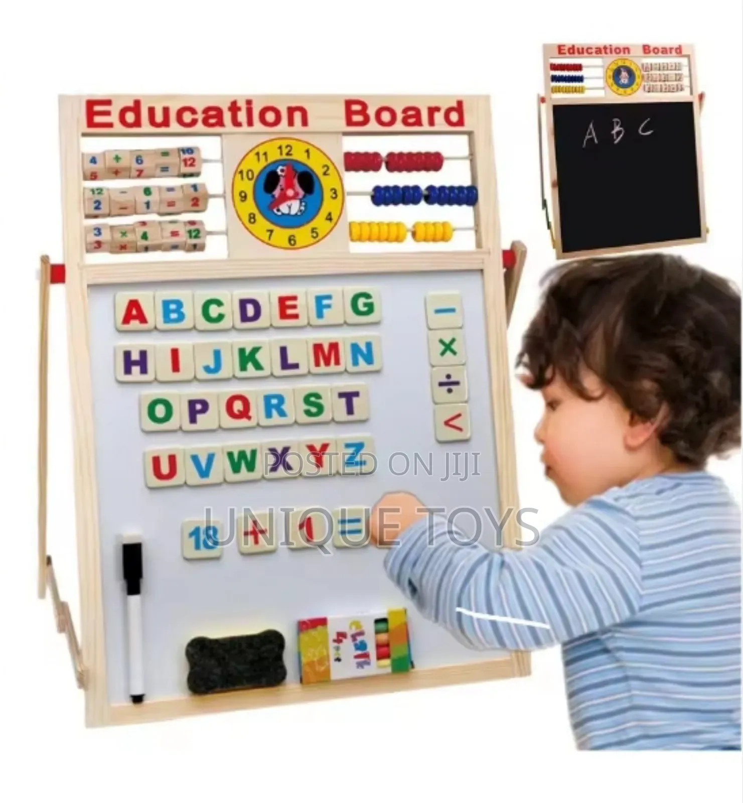 Multi-Functional Wooden Magnetic Educational Board