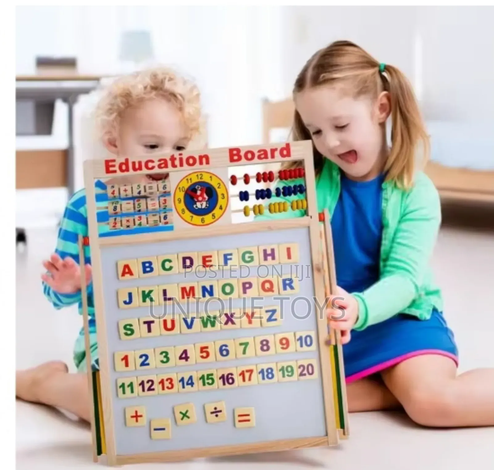 Multi-Functional Wooden Magnetic Educational Board