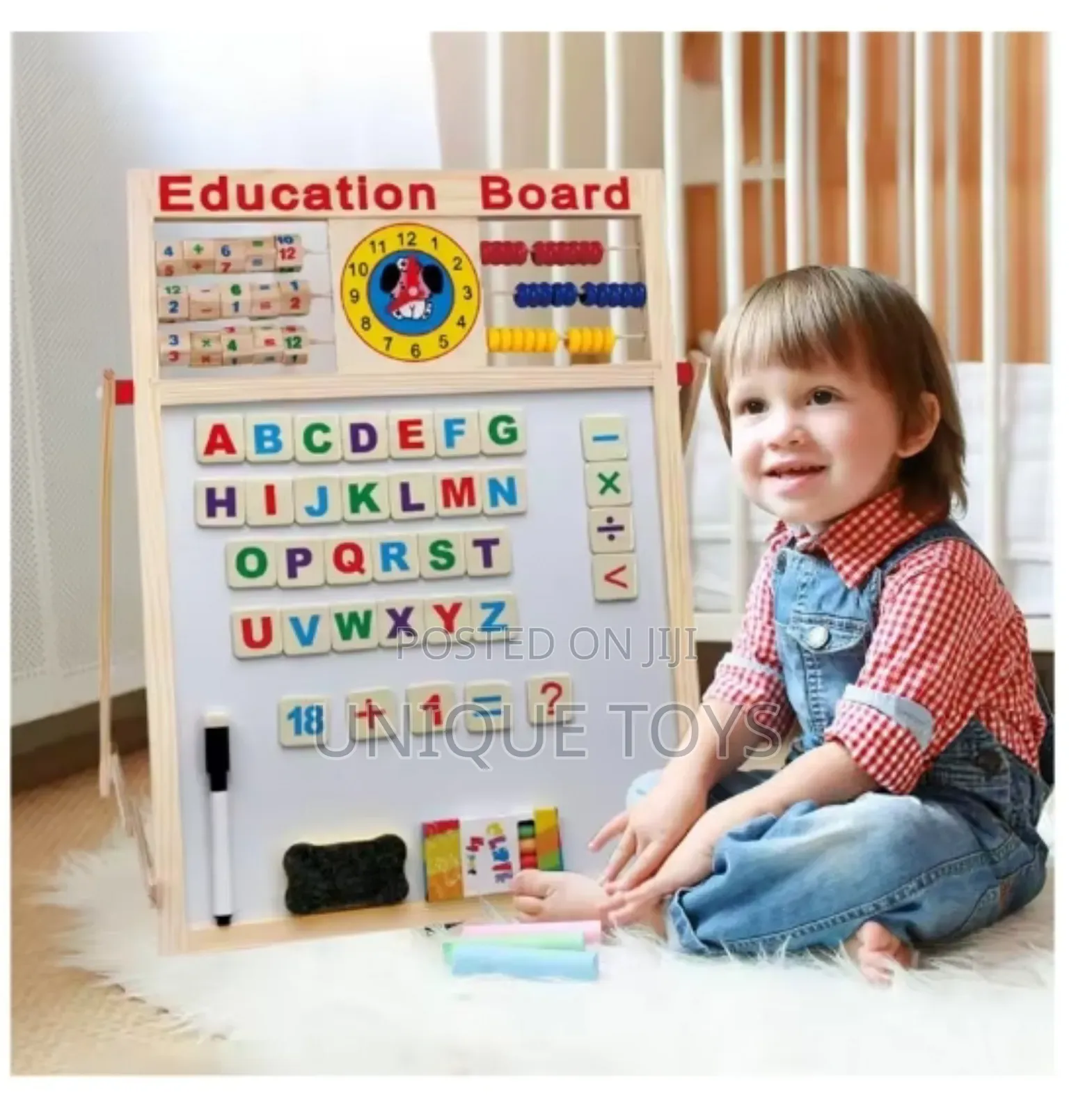 Multi-Functional Wooden Magnetic Educational Board