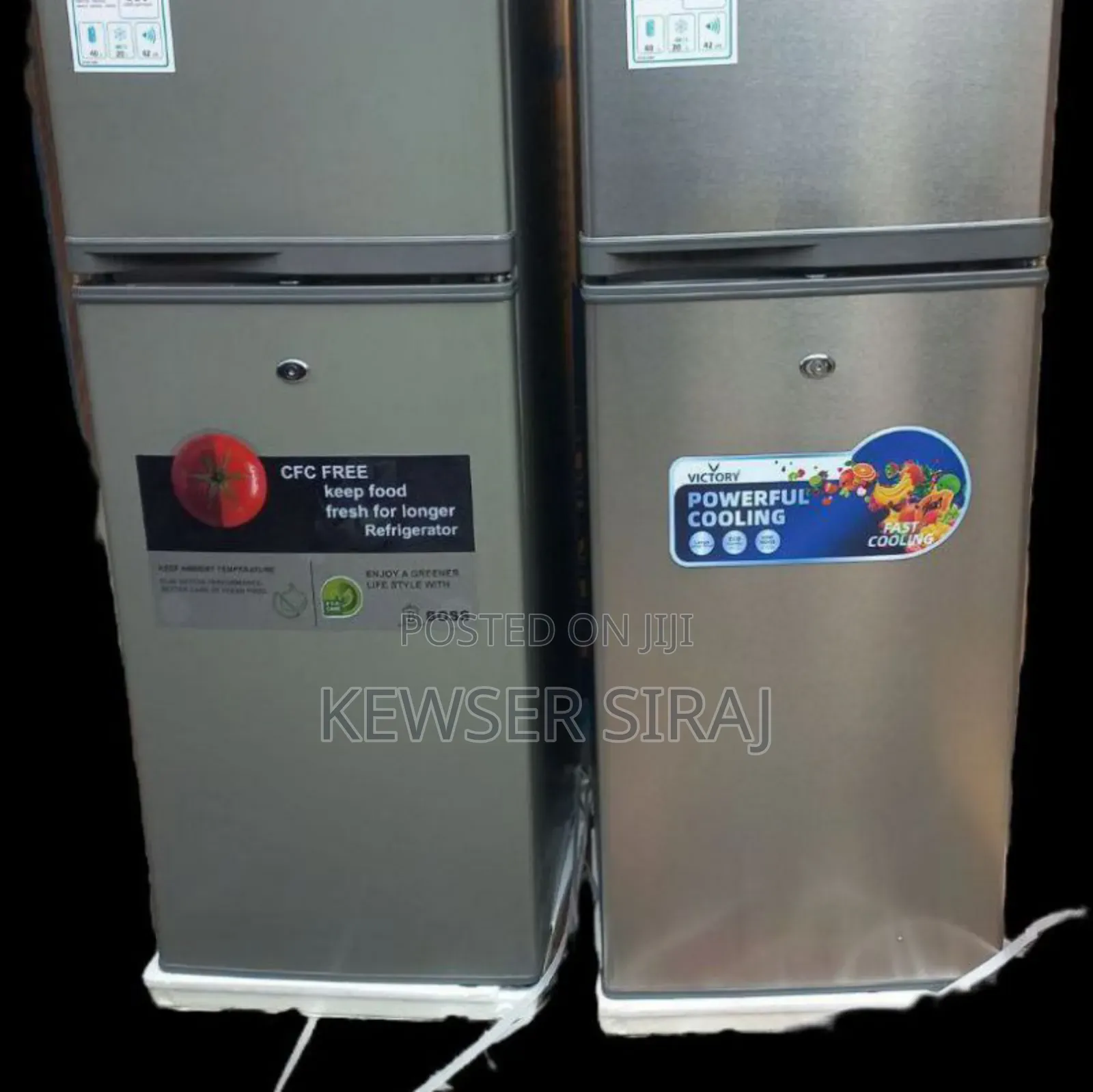 Refrigerator Mode 340 Dble Motrre እስታኘራይዘር የተገጠመለት