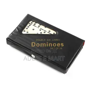 Dominoes Set 28 Pcs Double Six Ivory Color