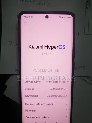 Xiaomi Redmi Note 14 Pro 5G 256 GB Black