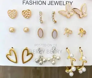 Earrings 9 Pieces Set