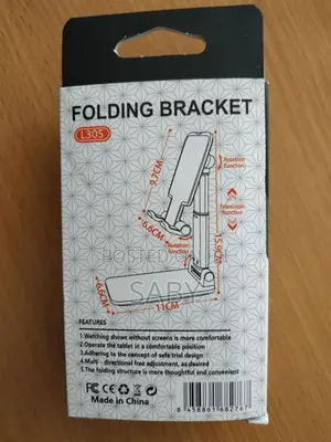 Folding Bracket Desk Phone Holder