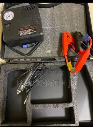 Photo - Car Emergency Kit Parts – Jump Starter Clip + Digital Tire Inflator