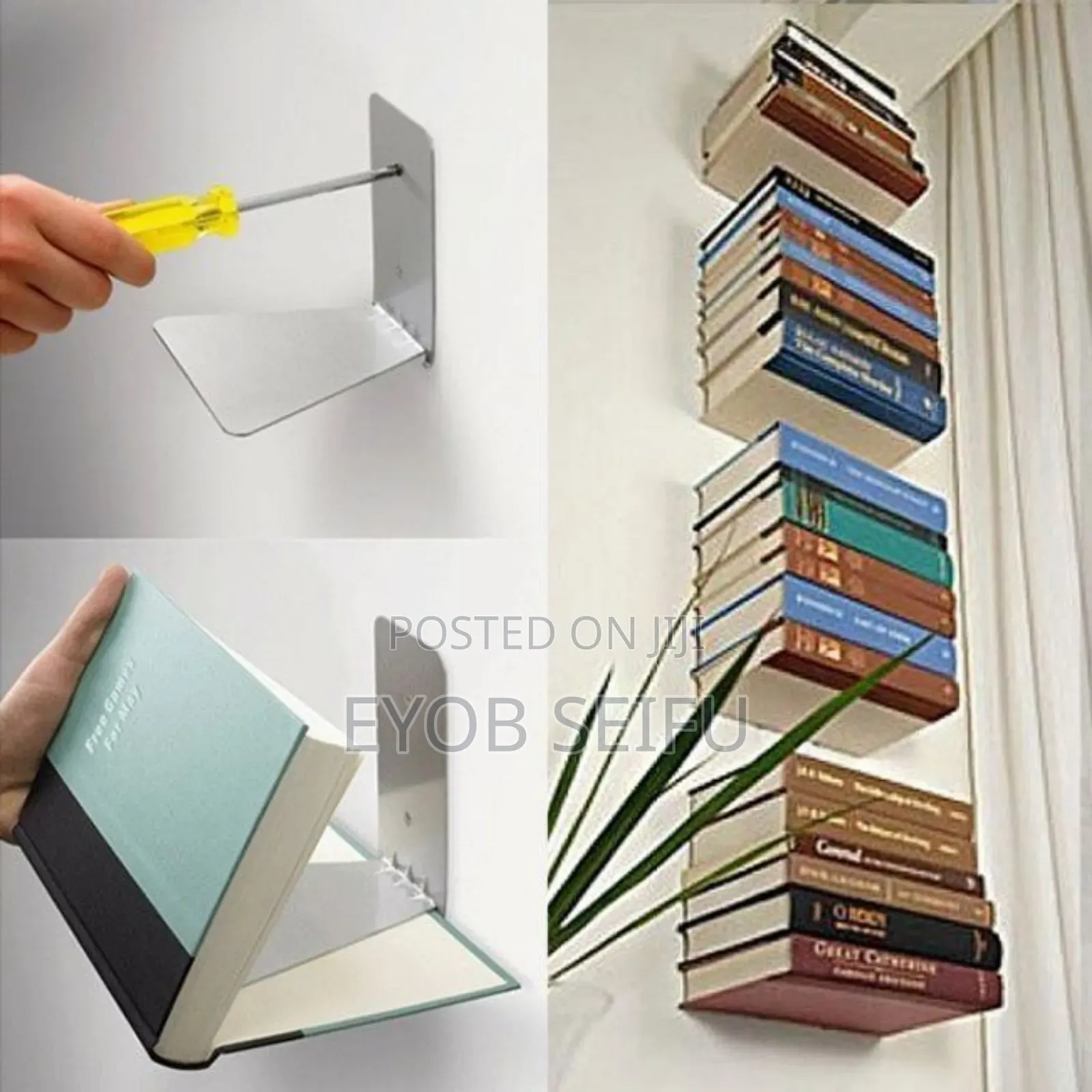 Asthetic and Minimalist Invisible Book Shelves