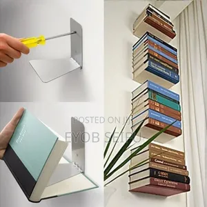 Asthetic and Minimalist Invisible Book Shelves