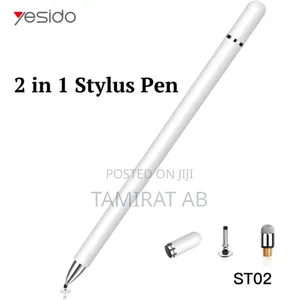 Photo - Yesido St02 2 in 1 Disc Touch Passive Capacitive Stylus Pen – White