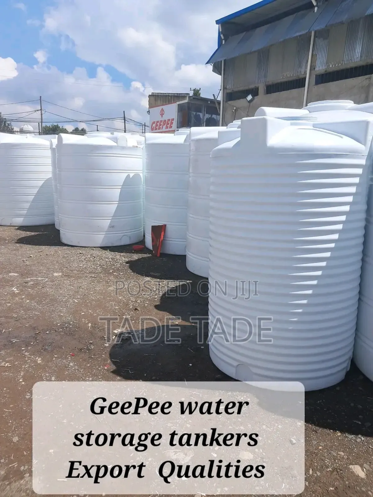 High Quality Geepee Plastic Tanker Roto