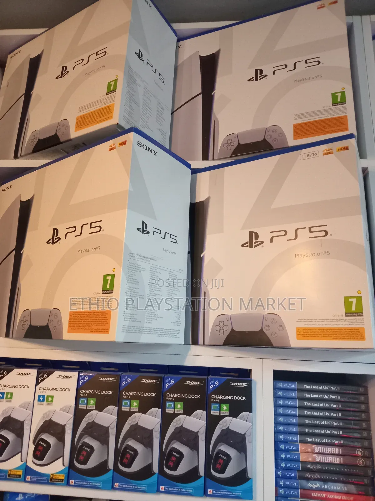 Playstation 5 Slim "ሁሉንም አይነት Playstation አስገብተናል