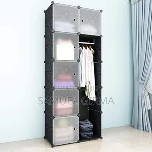 Plastic +Metal Storage Wardrobe