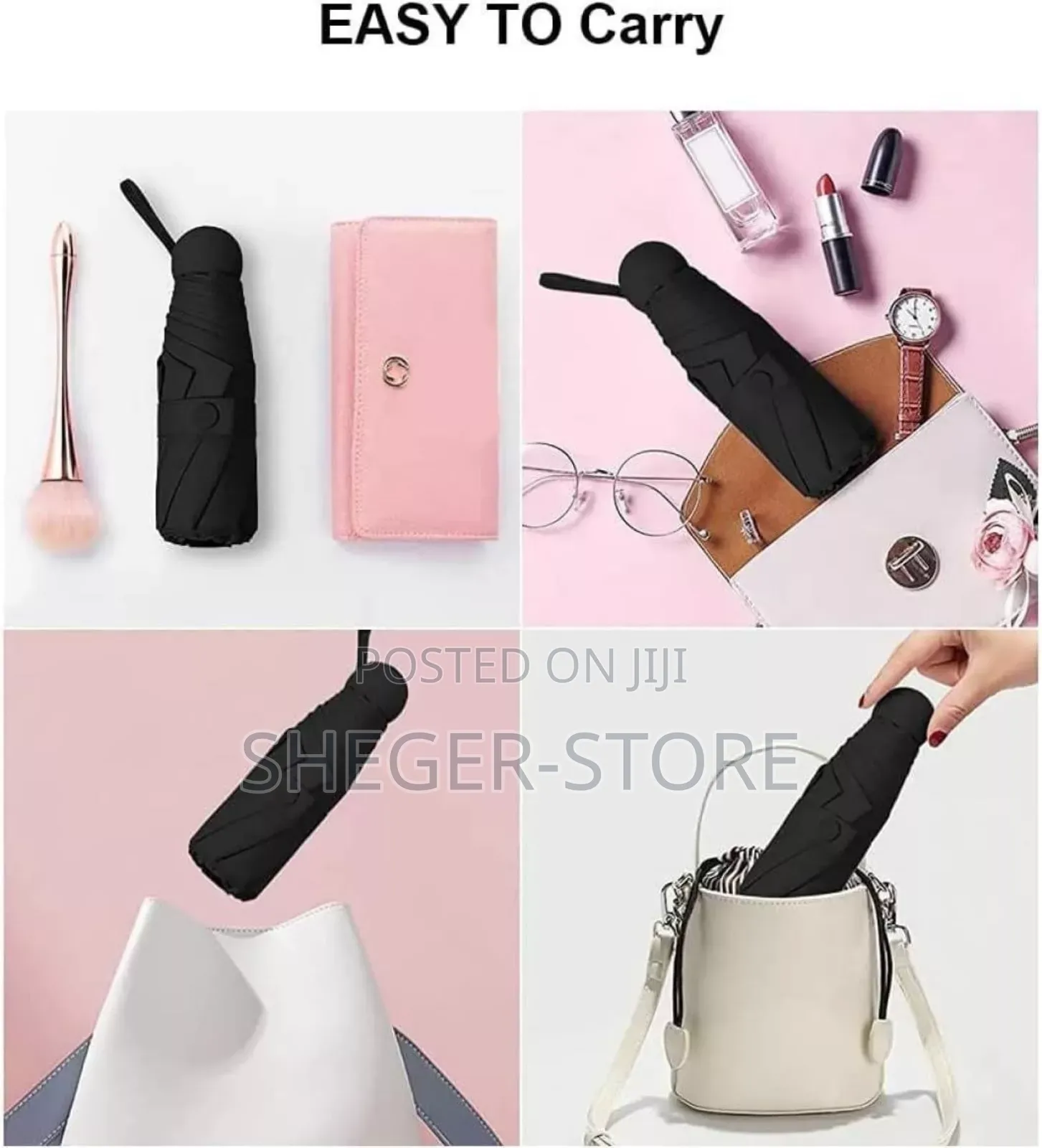 Top Mini Pocket Uv Umbrella ( በጣም ቀላል፣በትንሽ የእጅ ቦርሳ ወይም በኪስ መያዝ የሚችል )
