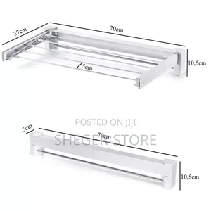 Wall-Mounted, Collapsible Clothes Drying Rack