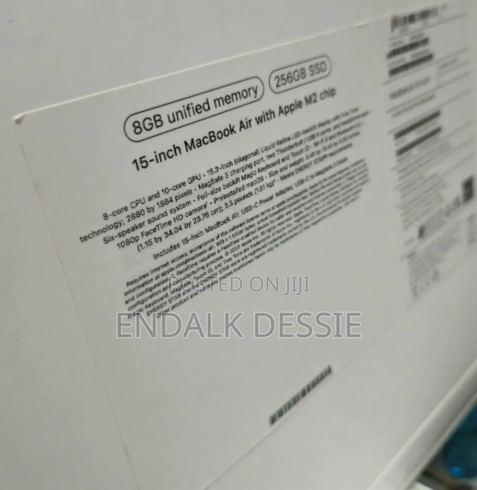 New Laptop Apple MacBook Air 2023 M2 8GB Apple M2 SSD 256GB