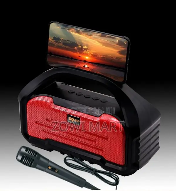 Sy311 10w Wireless Stereo Speaker With Mic Phone Holder