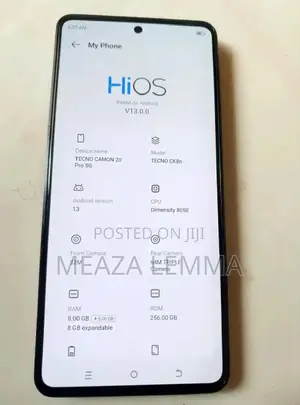 New Tecno Camon 20 Pro 5G 256 GB Black