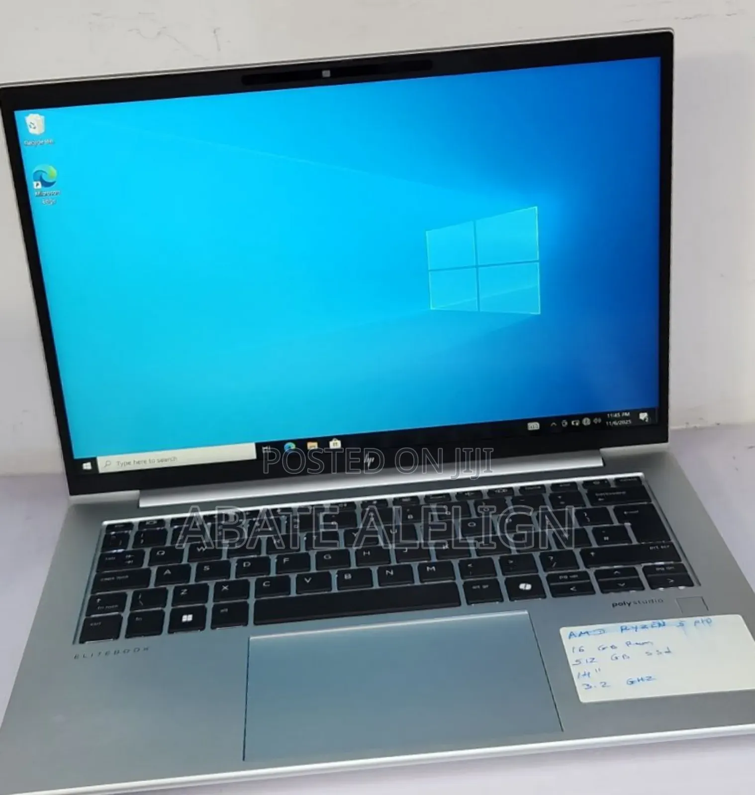New Laptop HP EliteBook 845 G11 16GB AMD Ryzen 5 SSD 512GB