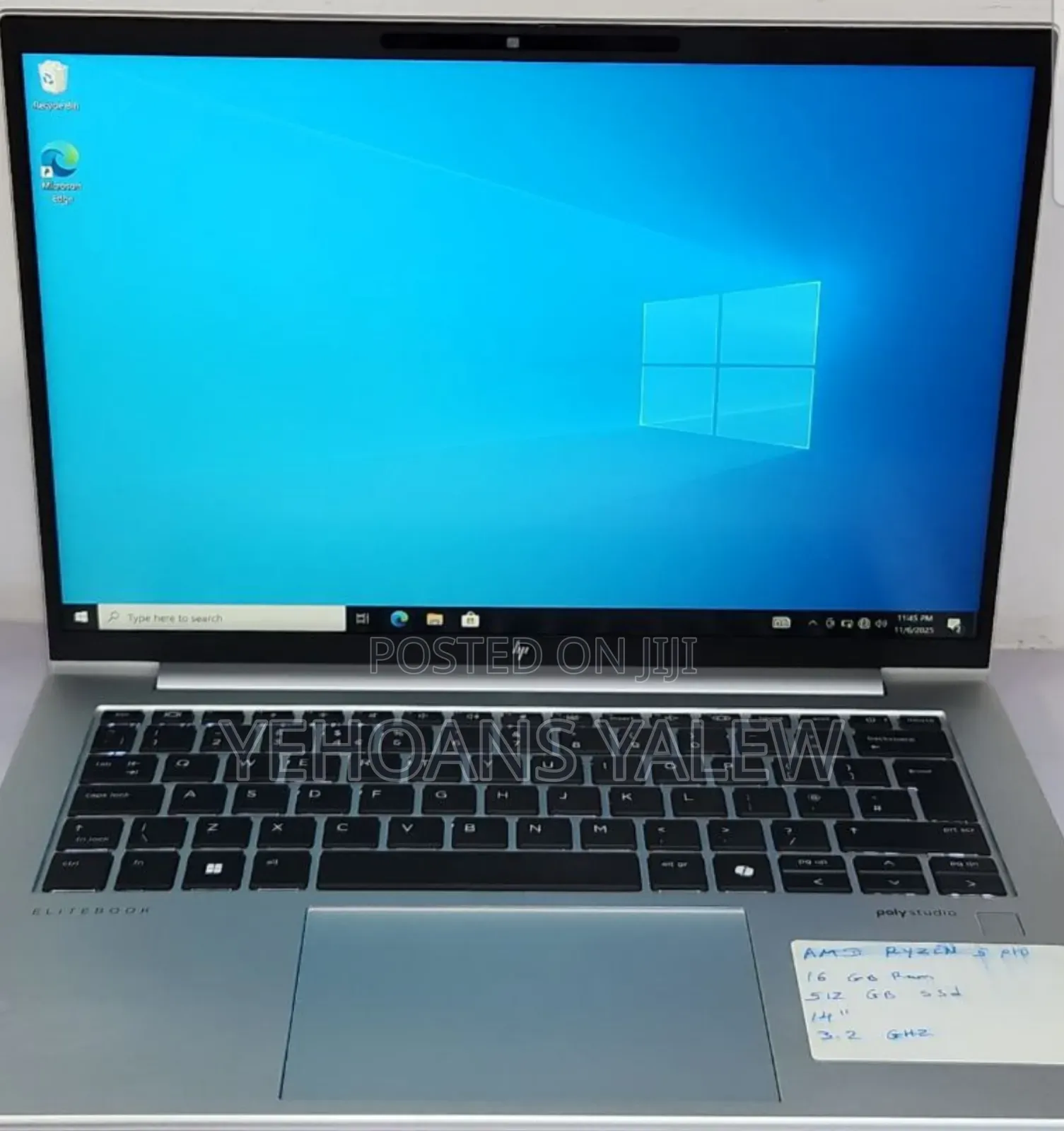 New Laptop HP EliteBook 845 G11 16GB AMD Ryzen 5 SSD 512GB