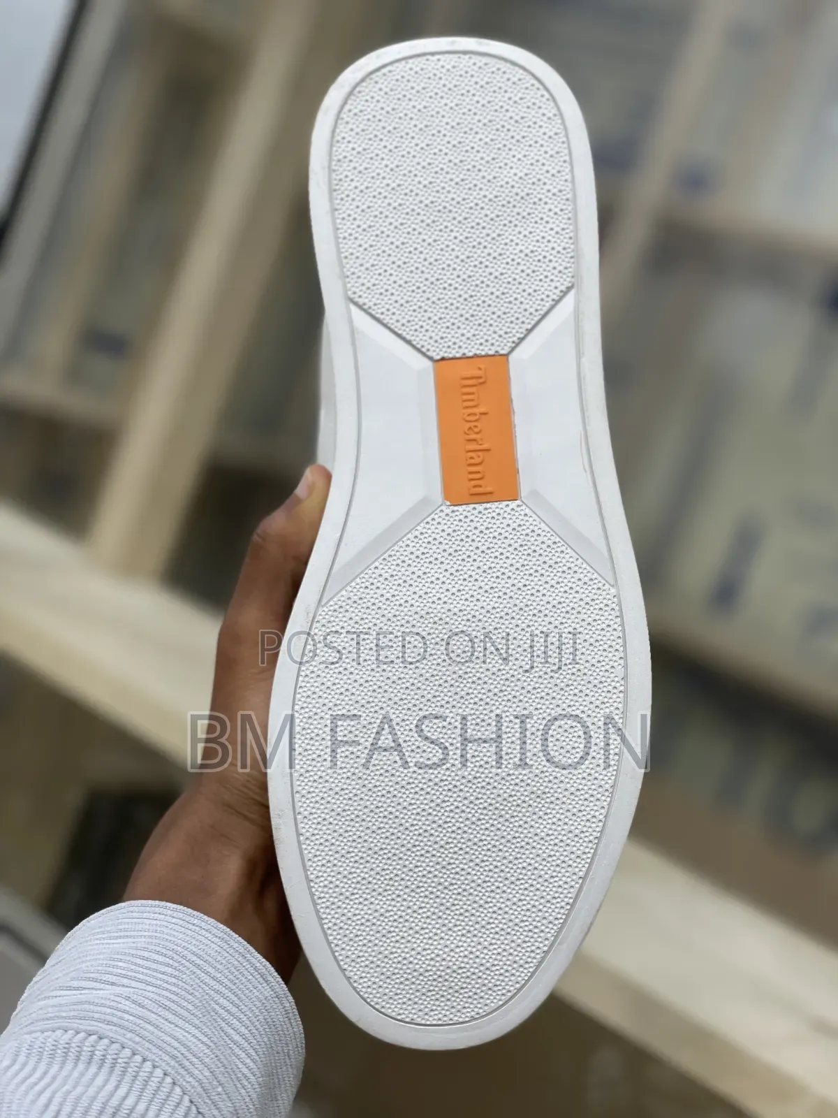 Authentic White Timberland High-Top Sneakers