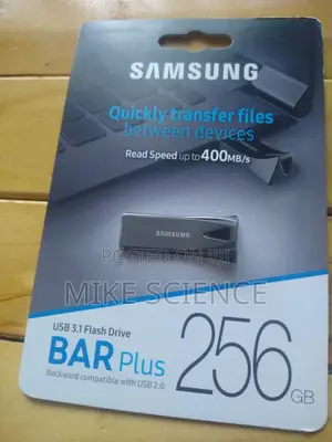 Samsung Bar Plus 256gb - 400mb/S Usb 3.1 Flash Drive Titan Gray