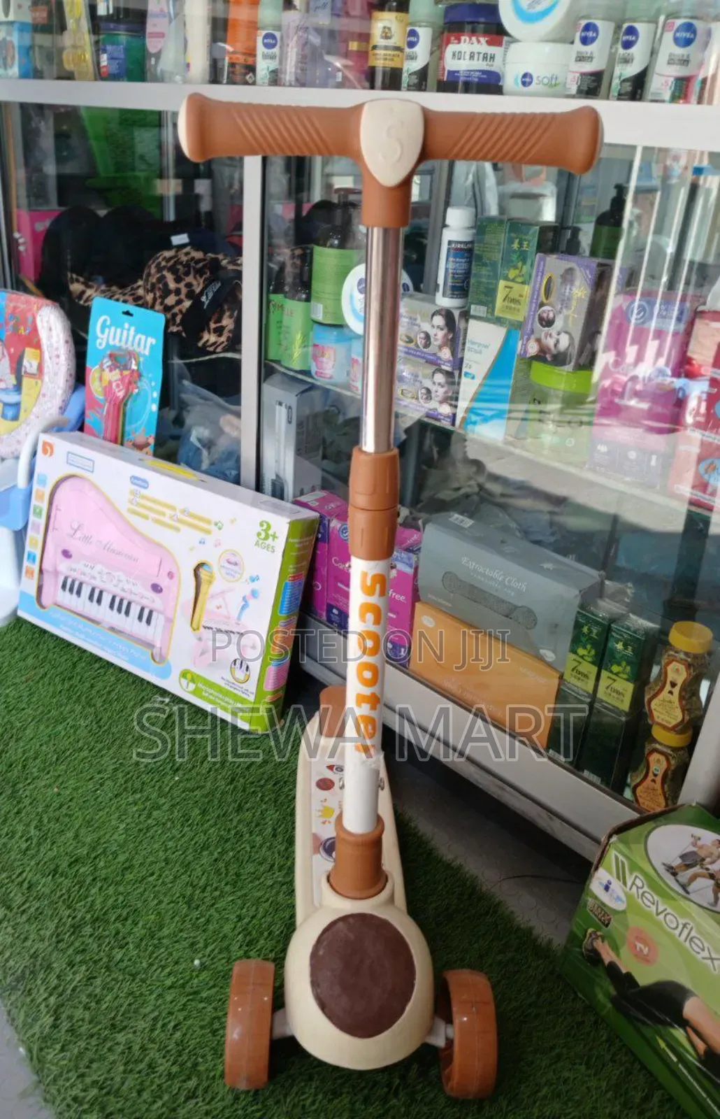 Foldable Children Scooter Adjustable Height Widened Kid's Scooter With