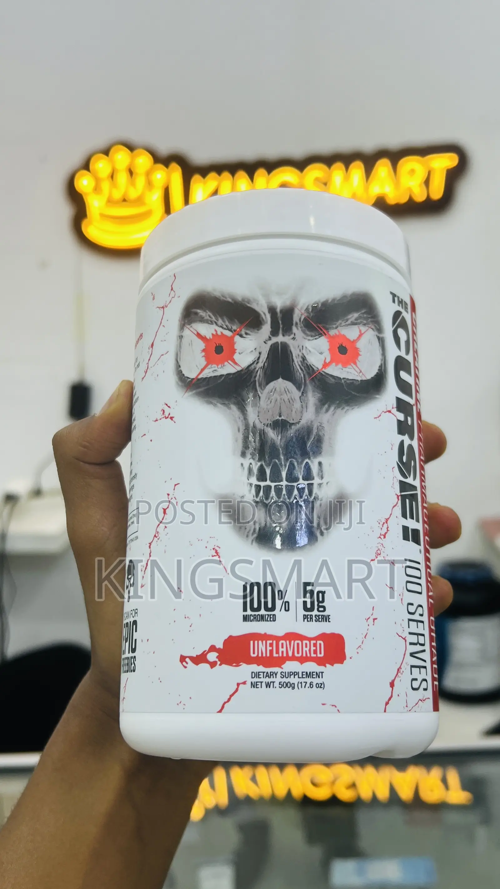 JNX Sports the Curse Larger Size Powdered Creatine Monohydrate