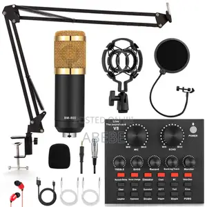 Photo - Condenser Microphone Bundle With V8 Sound Card