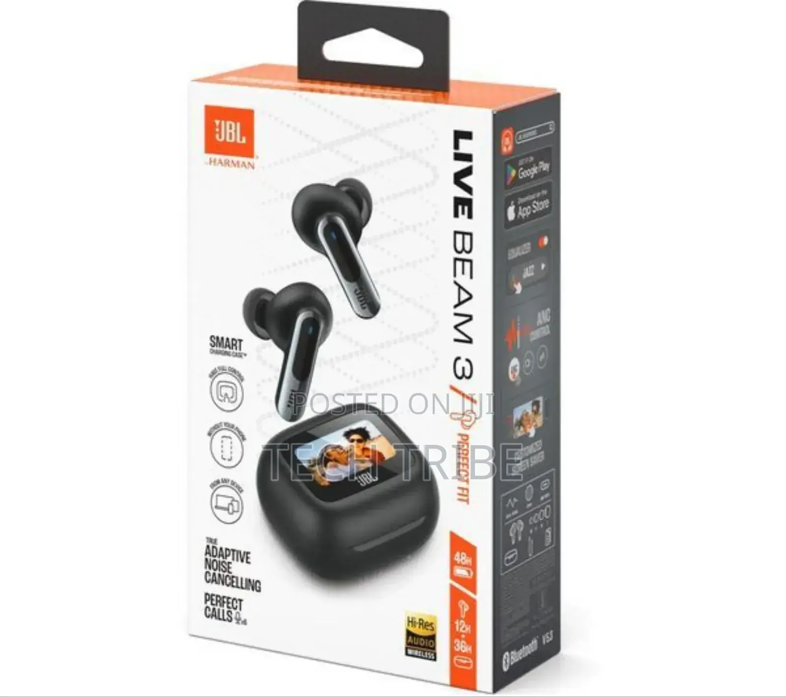 JBL Live Beam 3 and 4 Wireless Earpod With Active Noise-Cancellation.