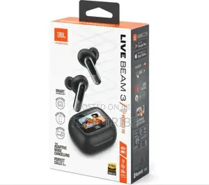 JBL Live Beam 3 and 4 Wireless Earpod With Active Noise-Cancellation.