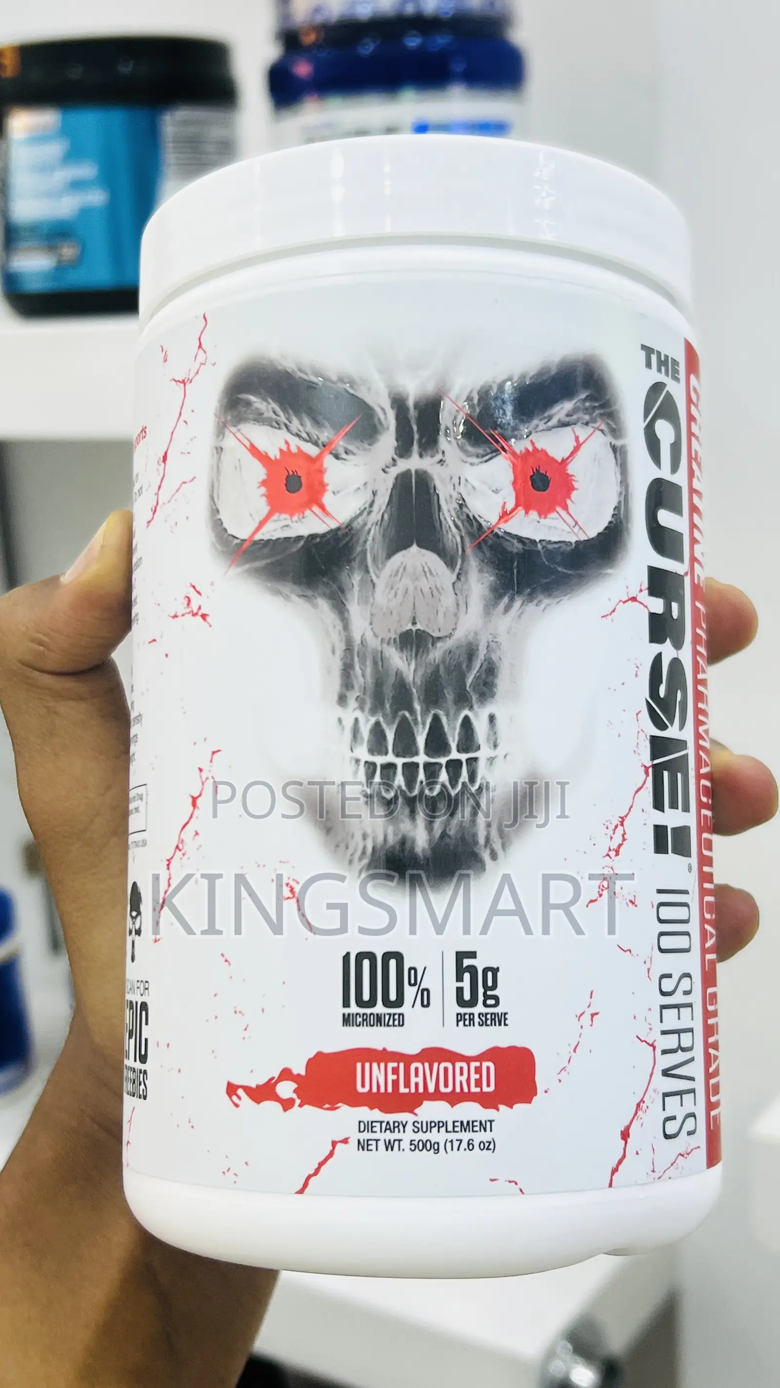 Unflavored JNX Sports the Curse 500 Gram Creatine Monohydrate