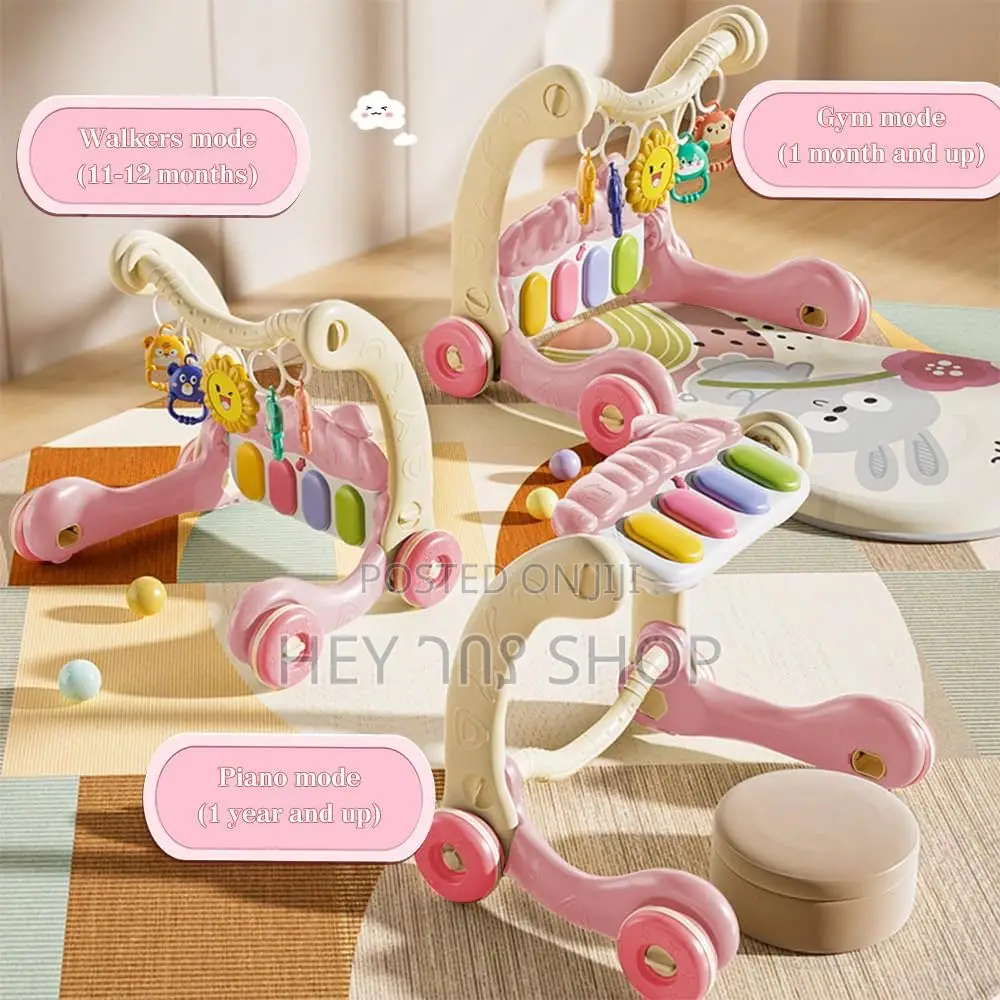 Baby's Pedal Piano Mat የህፃናት ተቀምጠው ሚጫወቱበት መተኛ!