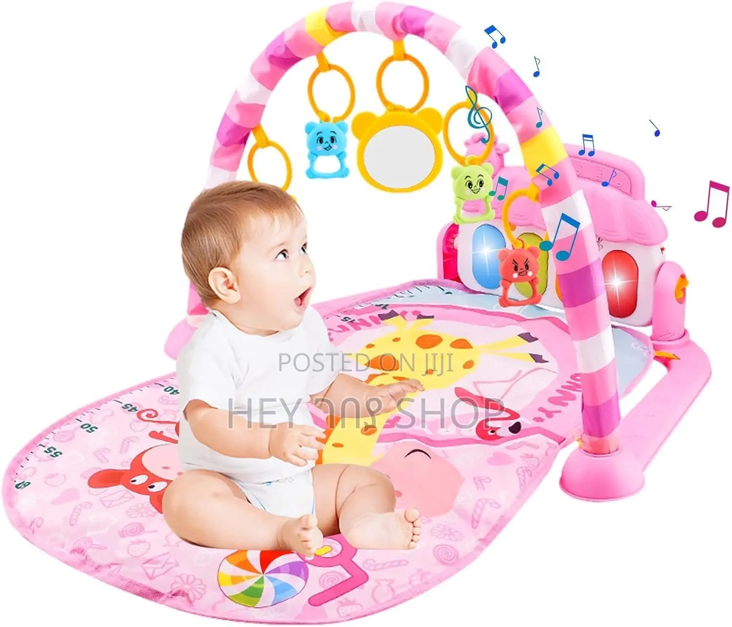 Baby Fitness Piano Mat ፒያኖ ማጫወቻ ያለው የህፃናት ማስተኛ