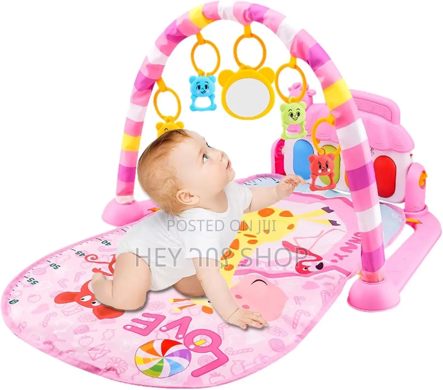 Baby Fitness Piano Mat ፒያኖ ማጫወቻ ያለው የህፃናት ማስተኛ