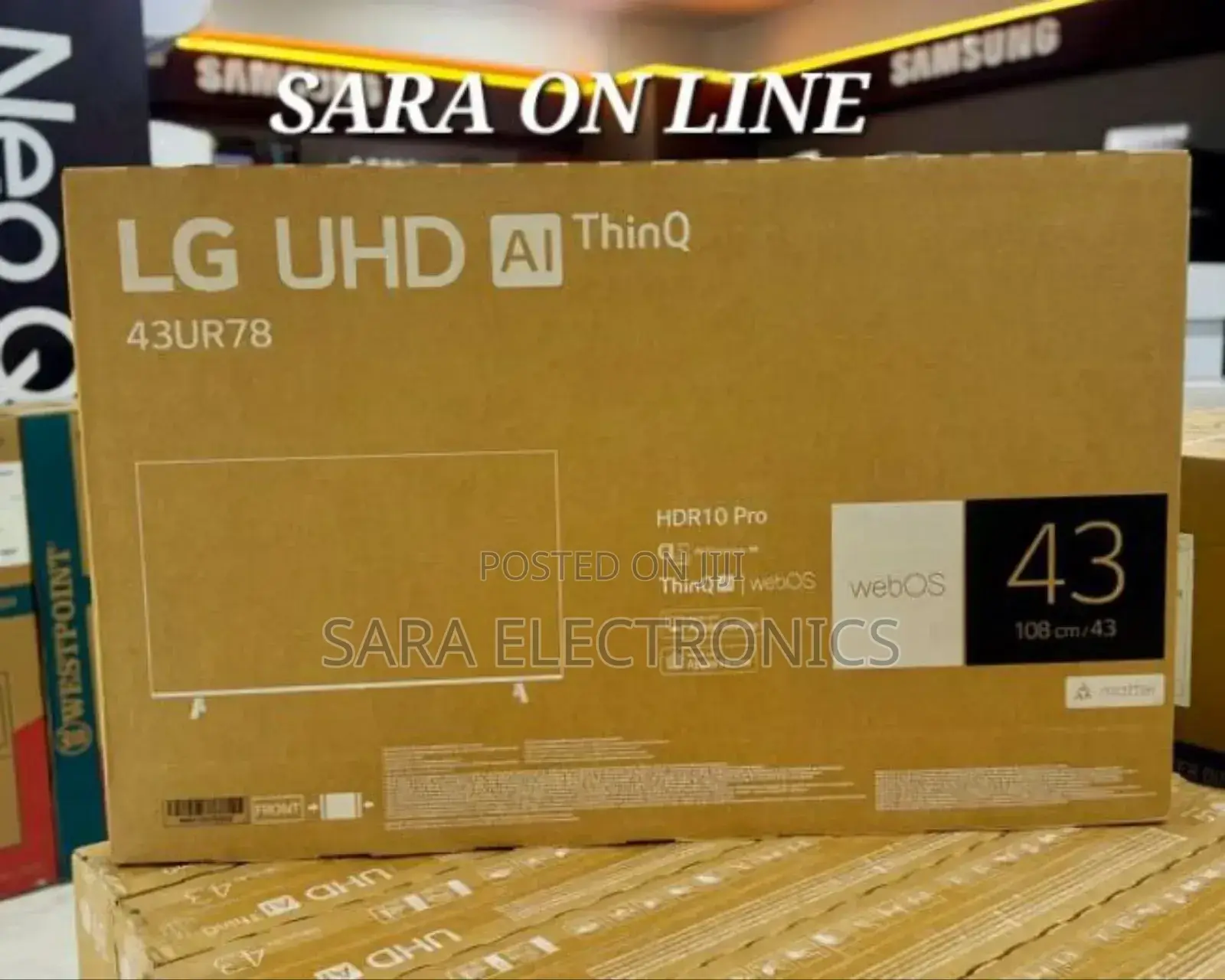 ■■Lg 43" Uhd Webos Tv >>New Model >>Free Delivery