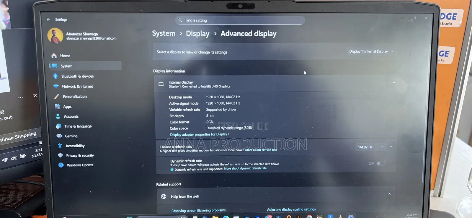Laptop Lenovo LOQ 15ARP9 16GB Intel Core I5 SSD 512GB