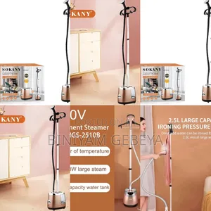 Photo - Sokany Garment Steamer S2000 Watt ሀይል ፈጣን ነው Linon ልብሶችን ይተኩሱበታል