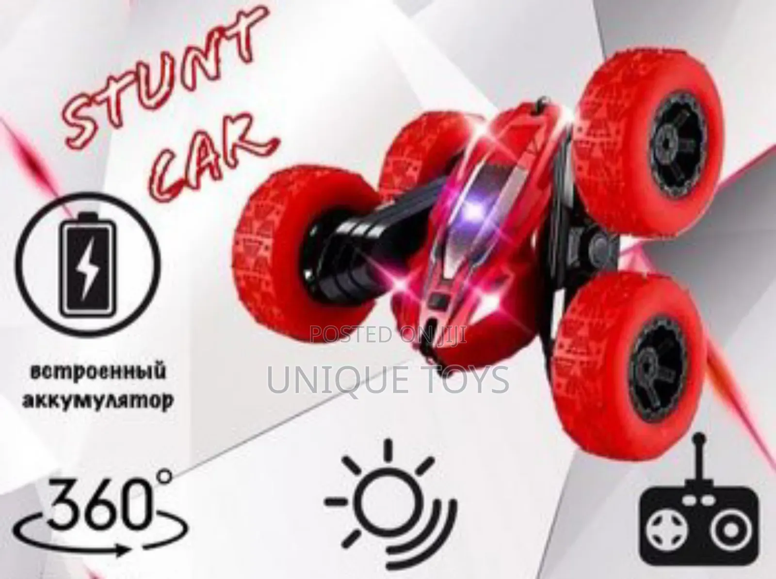 Double-Sided Remote-Controlled Stunt Car