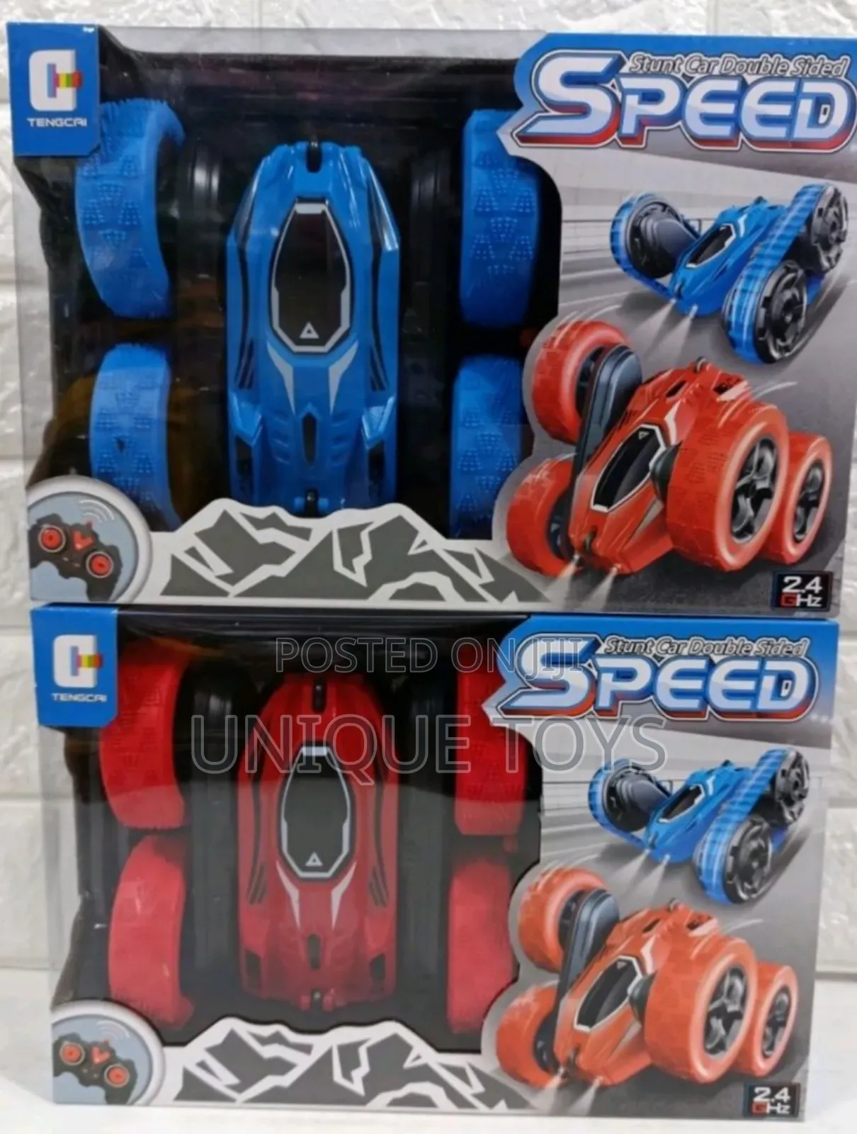 Double-Sided Remote-Controlled Stunt Car