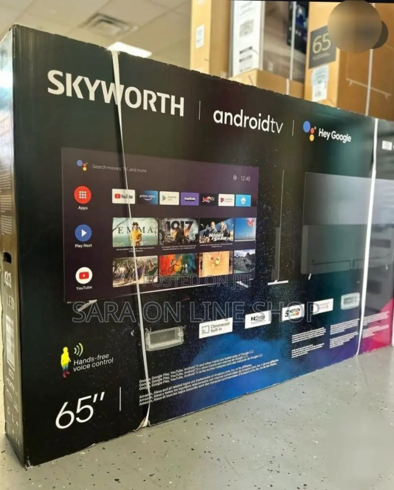 Sky Worth 65" Android Tv ◆ New Model ◇ 10year Warranty Free Delivery