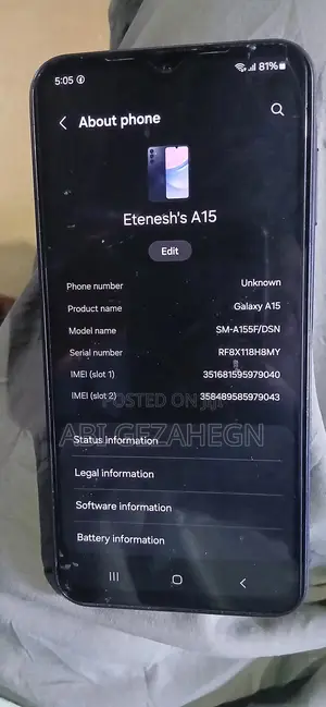 Samsung Galaxy A15 128 GB Gray