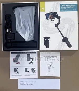 Photo - L9 3-Axis Smartgimbal Stabilizer Foldable With Built-in Extension Rod