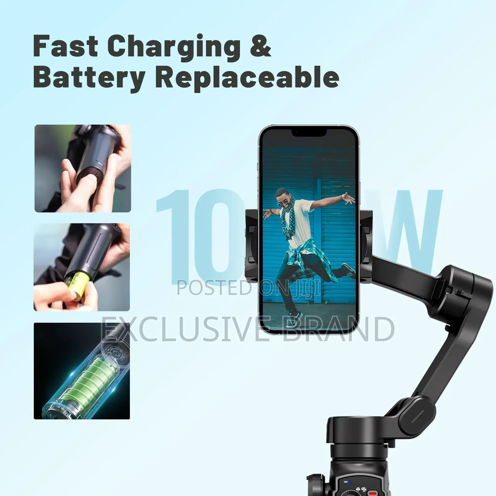 L9 3-Axis Smartgimbal Stabilizer Foldable With Built-in Extension Rod