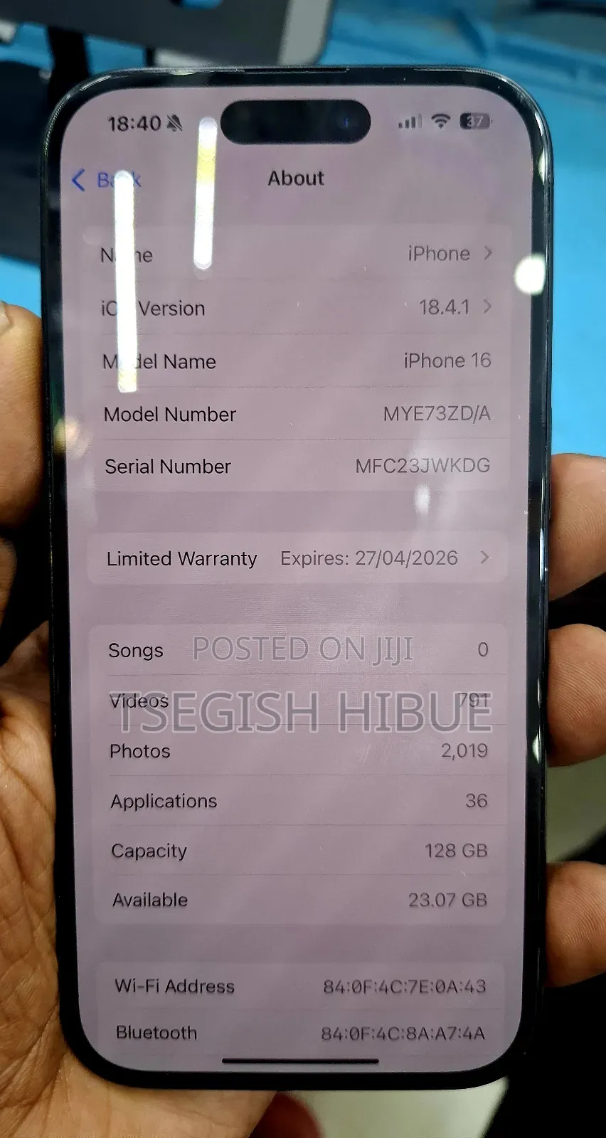 Apple iPhone 16 128 GB Black