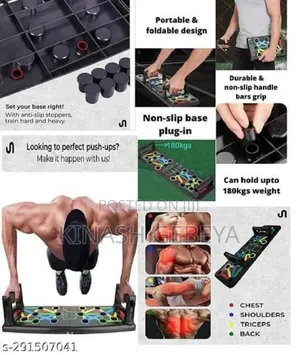 Foldable Push Up Board(ተጣጣፊ ስፖርት መስሪያ)
